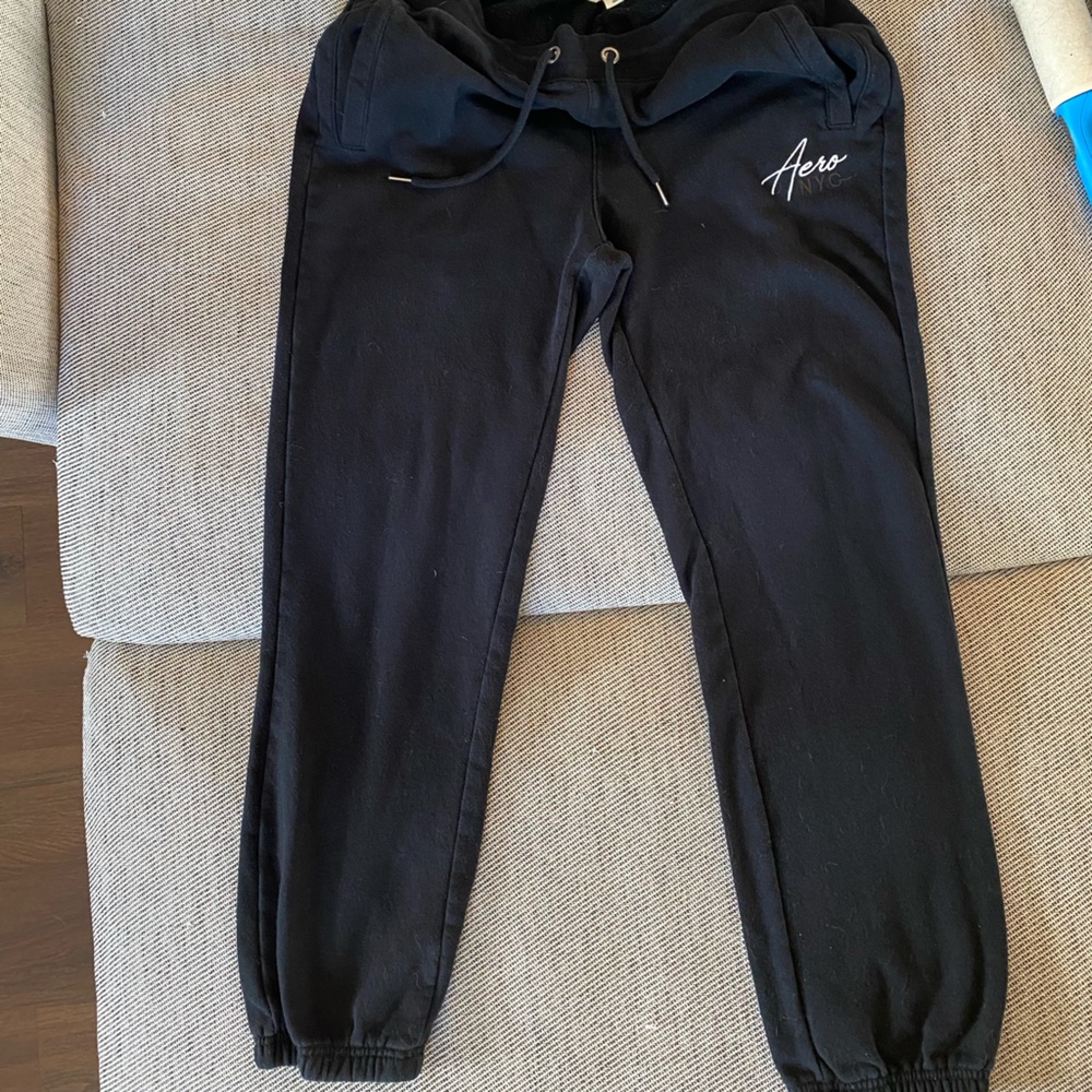 Aeropostale Black Sweatpants w Elastic